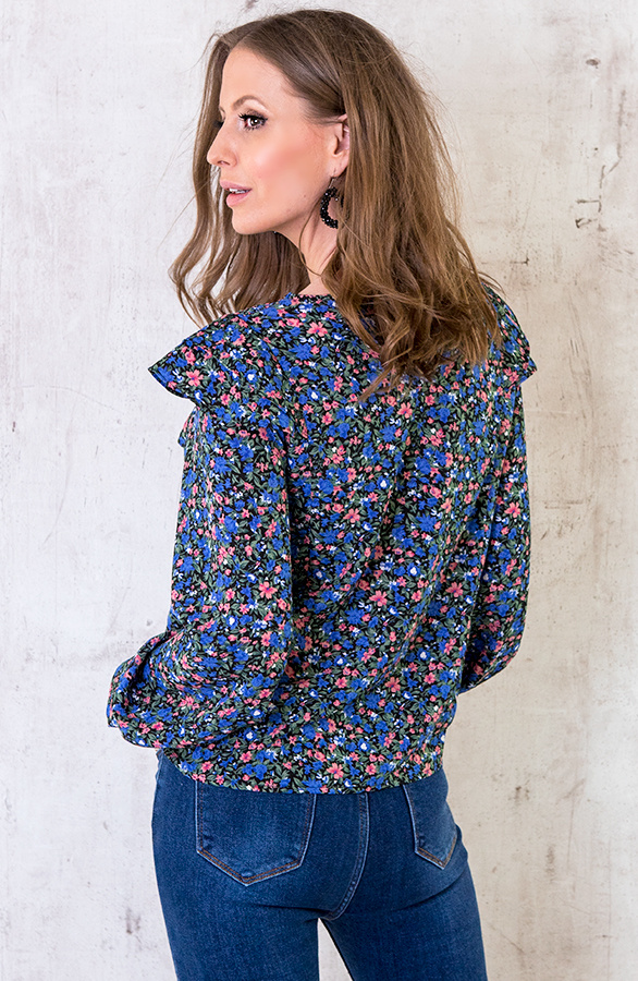 Bloemen Ruches Blouse Fashionmusthaves Nl