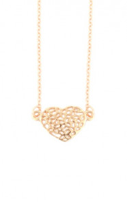 Metal-heart-necklace-goud
