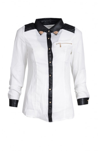 Classic Blouse Tijger White