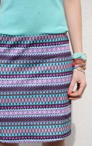 Aztec-Skirt-Turquoise