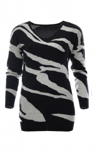Zebra-Sweater-Black