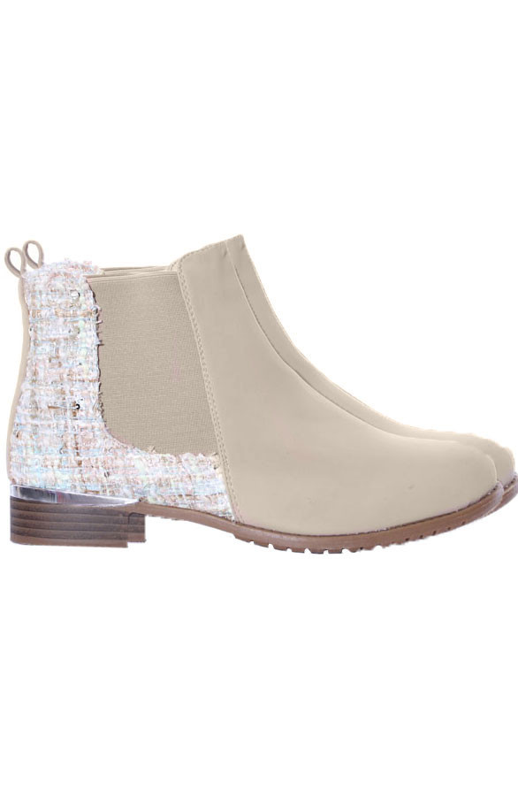 Musthave-Tweed-Boots-Beige