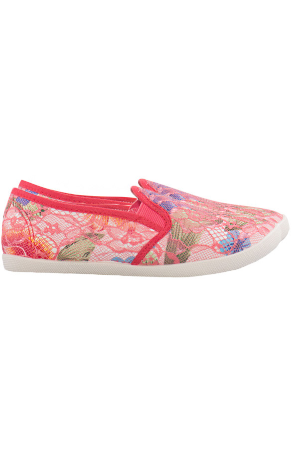 Lace-Flower-Slip-On-Coral