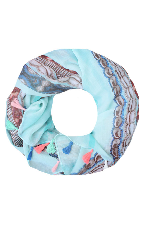 Mint-Colorburst-Sjaal
