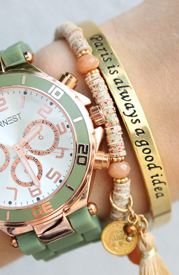 Paris Is Always A Good Idea Goud Armband Fashion Musthaves