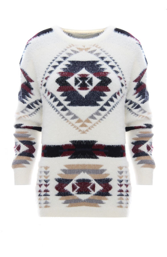 Lovely-Aztec-Sweater-Bordeaux