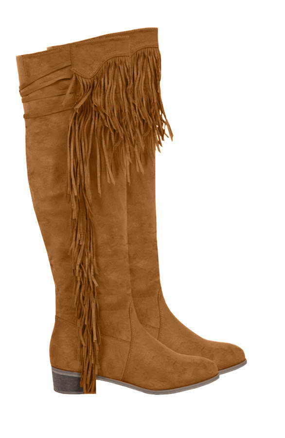 Overknee-Fringe-Boots-Camel