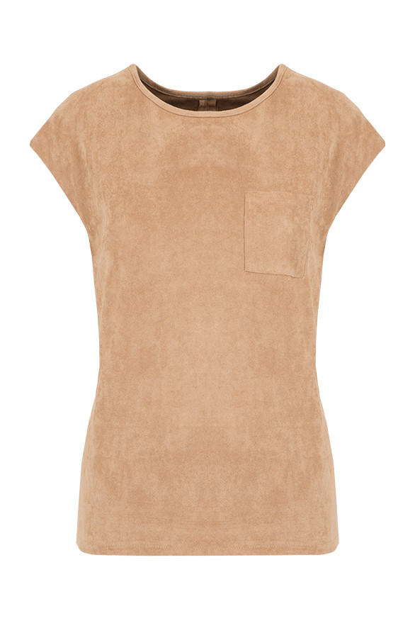 Suede-Top-Camel
