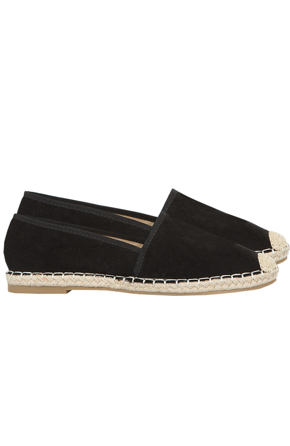 Suede-Espadrilles-Black