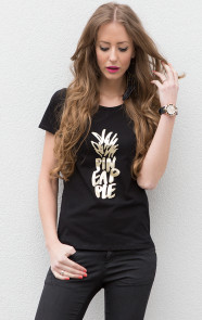 it-shirt-met-ananas-zwart