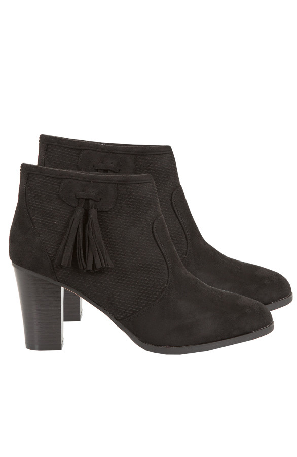 Bella-Tassel-Booties-Black