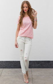 top-met-gouden-ananas-roze