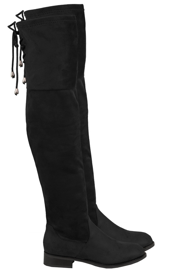 Overknee-Suede-Boots-Black