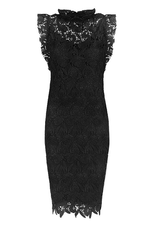 Feminine-Dress-Lace-Black