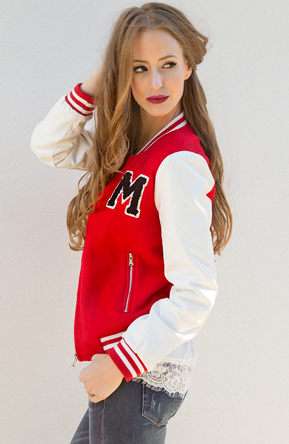 Spotlijster Draak verkiezen Baseball Jacket Red | Fashion Musthaves