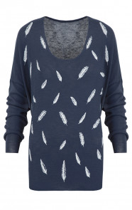 Feather-Long-Sleeve-Navy