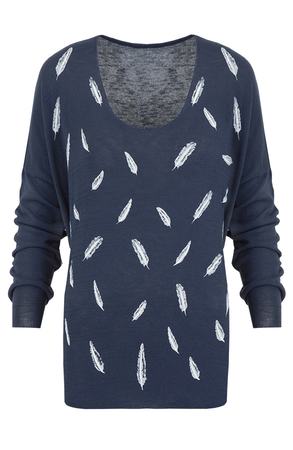Feather-Long-Sleeve-Navy