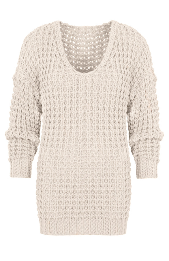 Knitted-Sweater-Beige