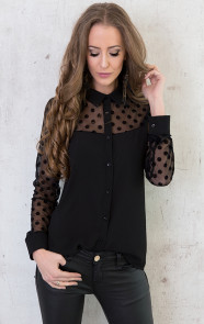 zwarte-blouse-met-stippenprint