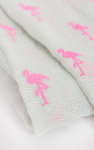 sjaal-met-roze-flamingos