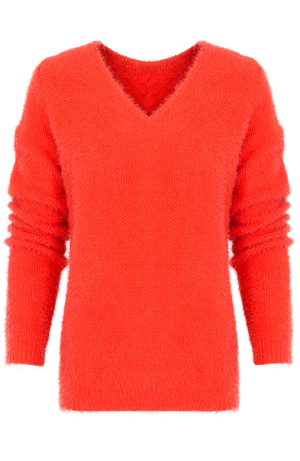 Fluffy-Sweater-Coral