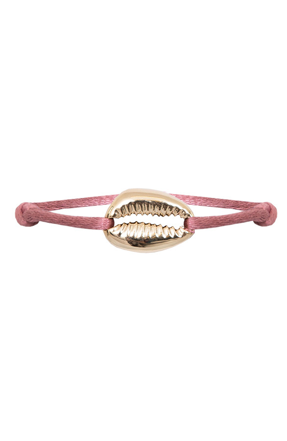Gold-Shell-Armband-Pink