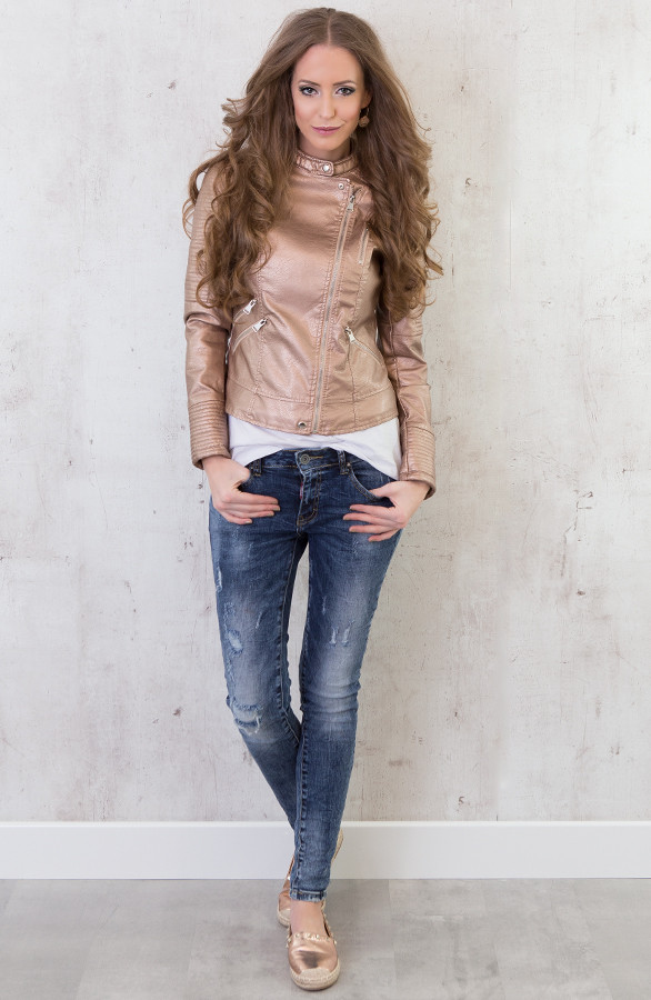 biker-jas-dames-metallic