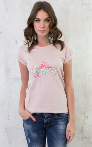 flamingo-print-t-shirt-dames