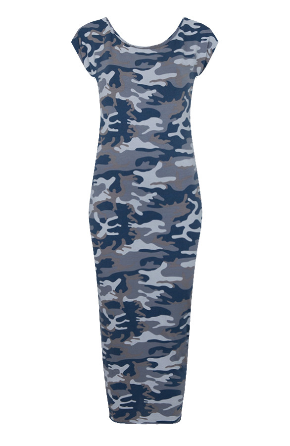 Military-Split-Dress-Blue