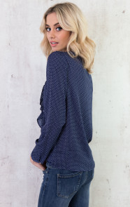 stippen-blouse-blauw-wit