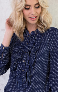 stippenprint-blouses-blauw