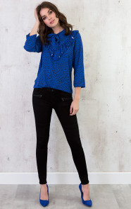 stippenprint-blouses-kobalt