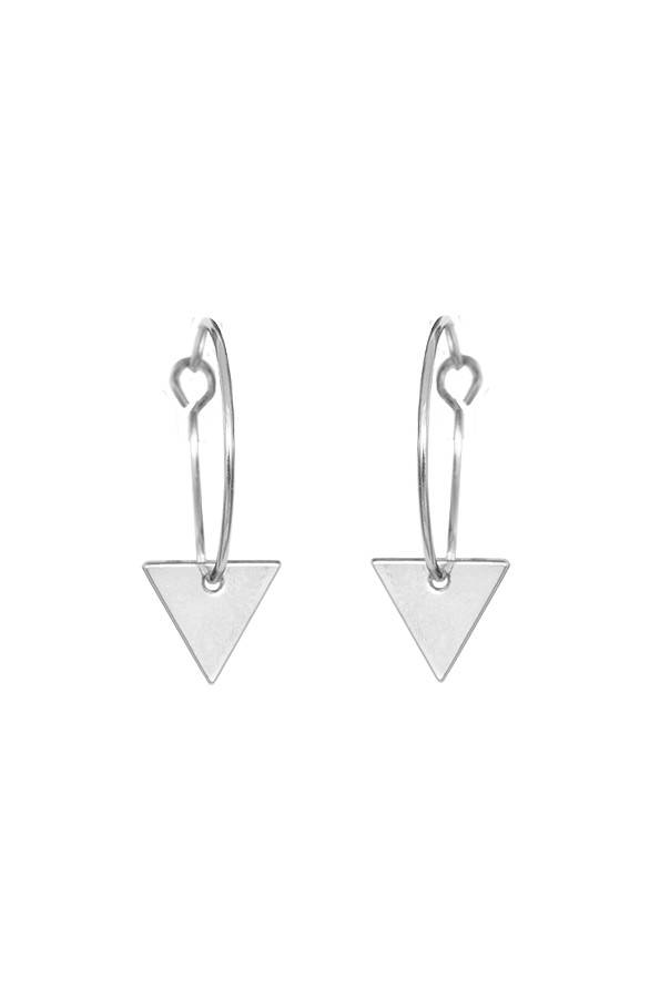 Triangel-Minimal-Oorbellen-Zilver