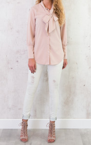 strik-blouses-roze