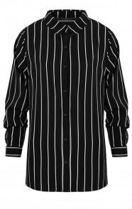 Gestreepte-Blouse-Zwart-Wit