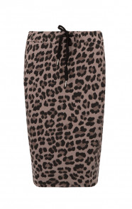 Leopard-Skirt-Taupe