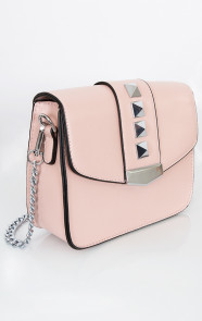 handtas-dames-roze-met-zilveren-details