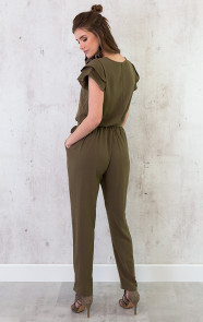 ruches-jumpsuit-groen