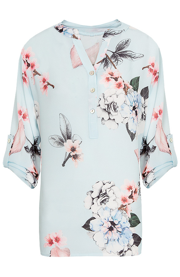Bloemen-Print-Blouse-Babyblauw