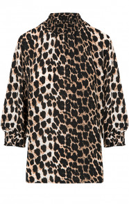 Panter-Col-Blouse-Bruin