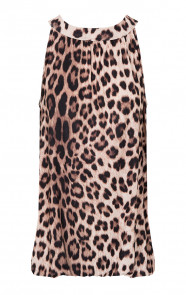 Leopard-Halter-Top