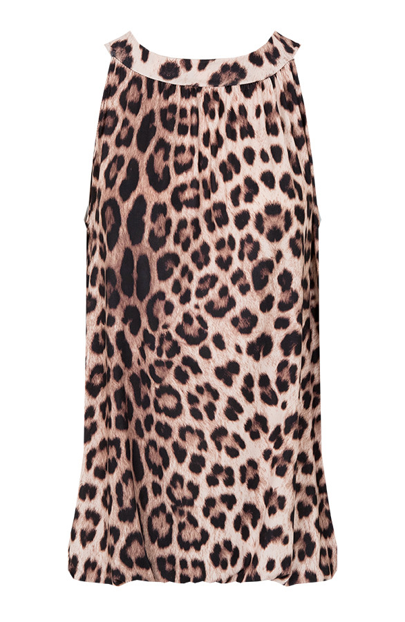 Leopard-Halter-Top