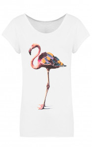 Flamingo-Print-Top-Wit