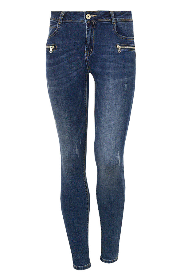 Skinny-Jeans-Zip-Blauw