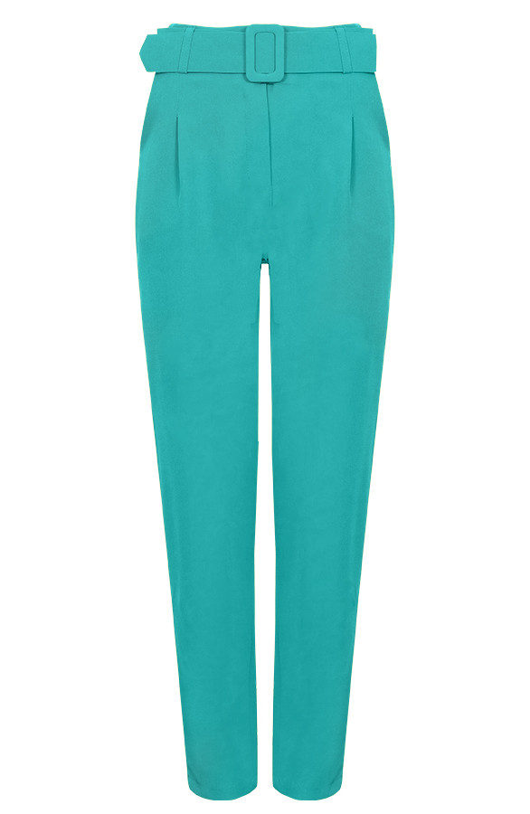 Pantalon-Met-Riem-Turquoise