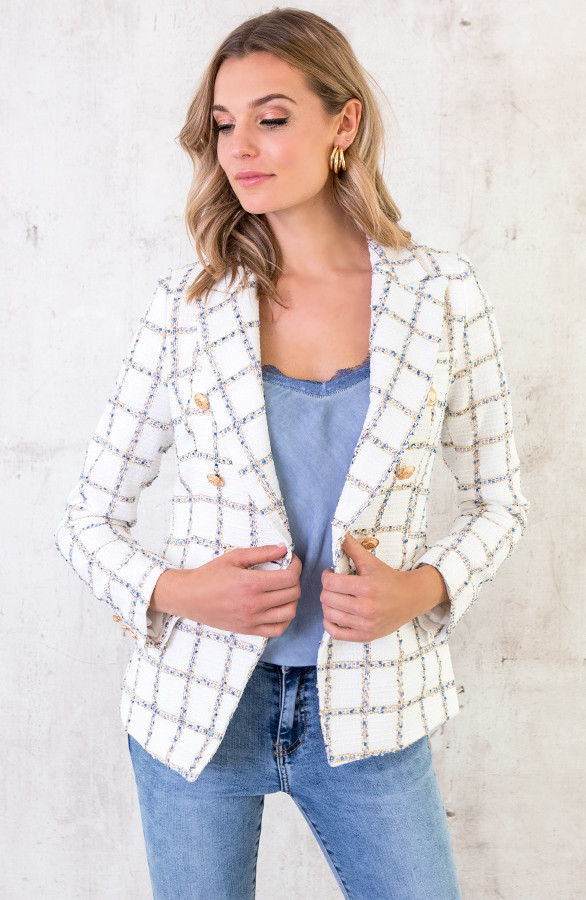 Exclusive Button Blazer Wit Exclusive Button Blazer Wit