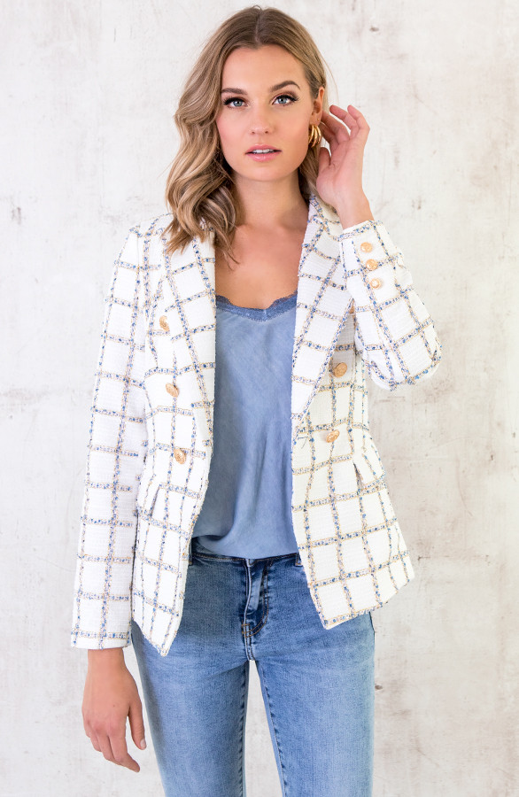 Exclusive Button Blazer Wit Exclusive Button Blazer Wit