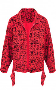 Cheetah-Spijkerjas-Rood