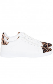 Sneakers-Leopard-Wit