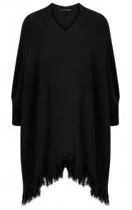 Poncho-Sweater-Zwart